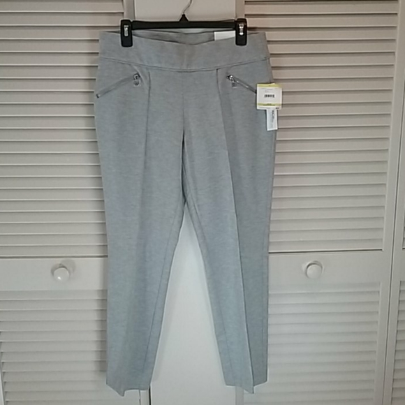 anne klein slim ankle pull on pants